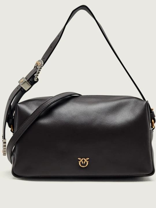 Zdjęcie produktu Pinko Skórzana torebka na ramię Bauletto brązowy