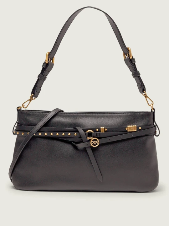 Zdjęcie produktu Pinko Skórzana torebka na ramię BELT BAG CLASSIC czarny