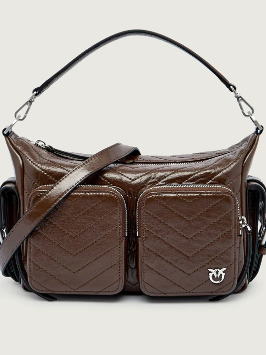 Zdjęcie produktu Pinko Skórzana torebka na ramię CARGO brązowy
