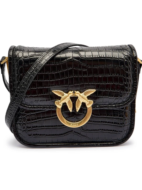 Zdjęcie produktu Pinko Skórzana torebka na ramię LOVE BOX BAG FL MINI czarny