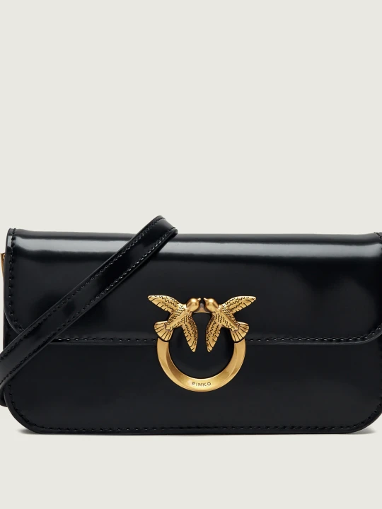 Zdjęcie produktu Pinko Skórzana torebka na ramię Love Box Horizontal czarny