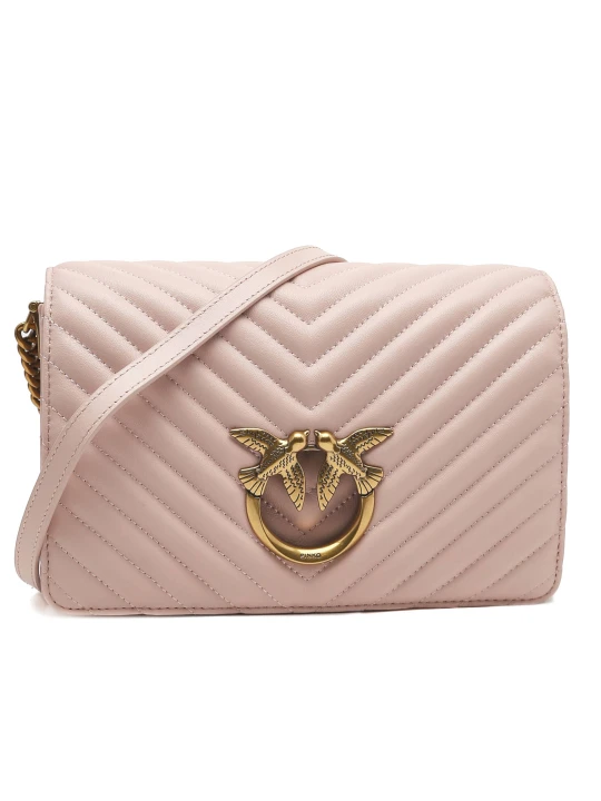 Zdjęcie produktu Pinko Skórzana torebka na ramię LOVE CLICK CLASSIC SHEEP NAPPA