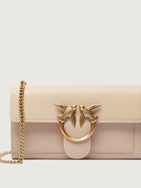Zdjęcie produktu Pinko Skórzana torebka na ramię LOVE ONE beżowy