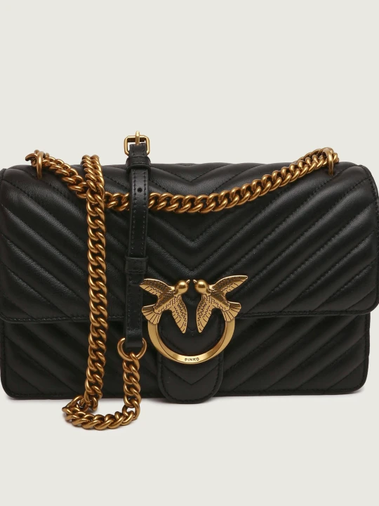 Zdjęcie produktu Pinko Skórzana torebka na ramię LOVE ONE CLASSIC czarny