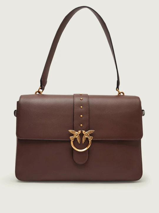 Zdjęcie produktu Pinko Skórzana torebka na ramię LOVE ONE EXTRA SLOUCHY brązowy