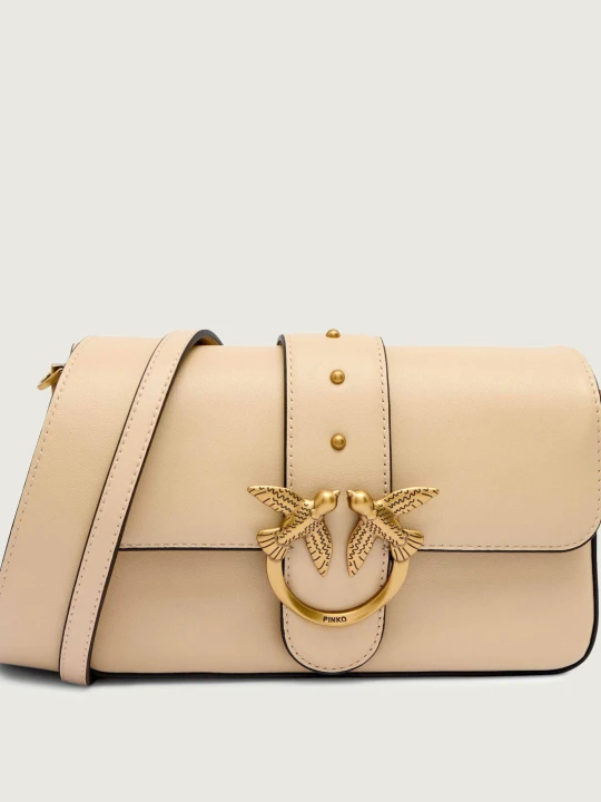 Zdjęcie produktu Pinko Skórzana torebka na ramię LOVE ONE MINI beżowy