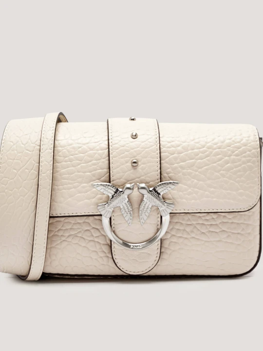 Zdjęcie produktu Pinko Skórzana torebka na ramię LOVE ONE MINI SLOUCHY beżowy
