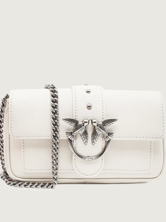 Zdjęcie produktu Pinko Skórzana torebka na ramię LOVE ONE POCKET C biały