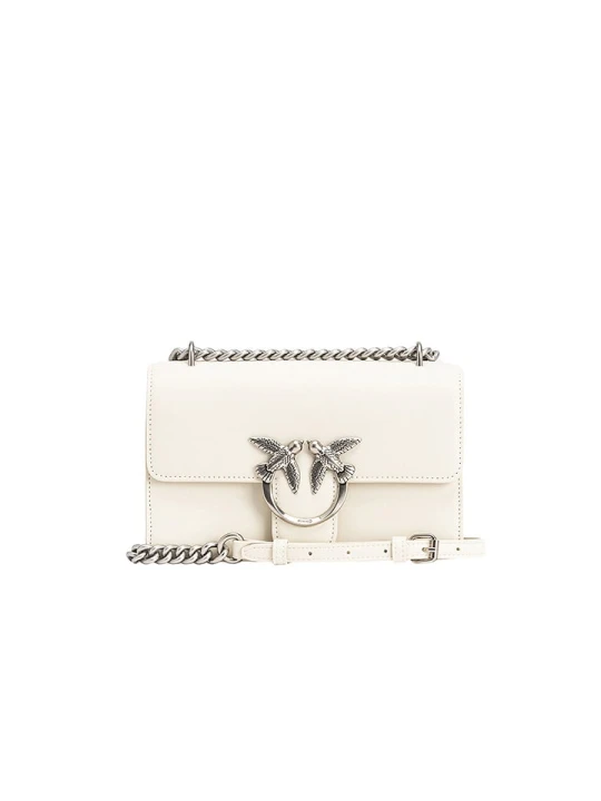 Zdjęcie produktu Pinko Skórzana torebka w kolorze białym - 21 x 13 x 6 cm rozmiar: onesize