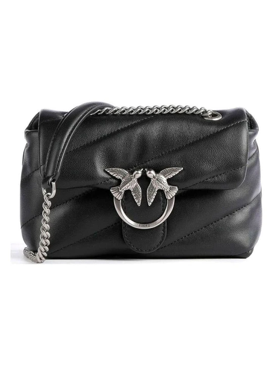 Zdjęcie produktu Pinko Skórzana torebka w kolorze czarnym - 18 x 13 x 7 cm rozmiar: onesize