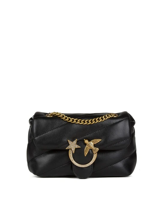 Zdjęcie produktu Pinko Skórzana torebka w kolorze czarnym - 19 x 12 x 5 cm rozmiar: onesize