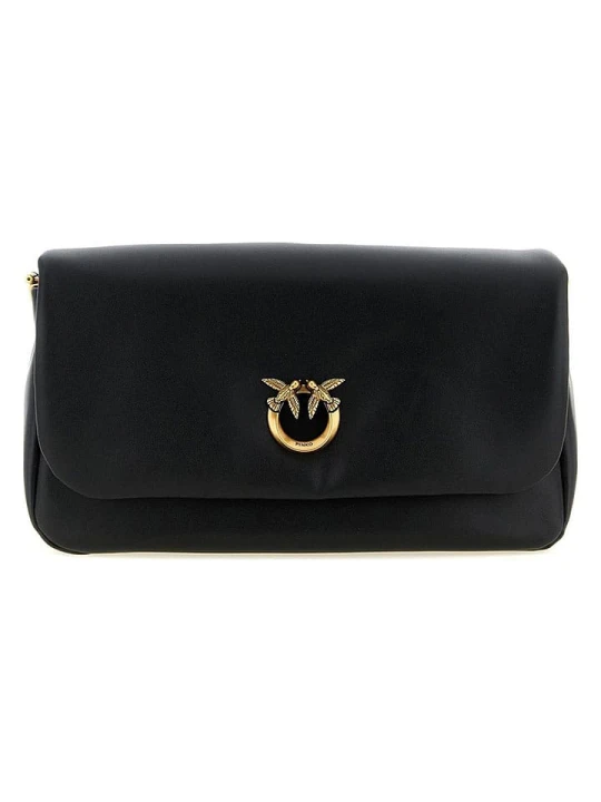 Zdjęcie produktu Pinko Skórzana torebka w kolorze czarnym - 31 x 17 x 10 cm rozmiar: onesize