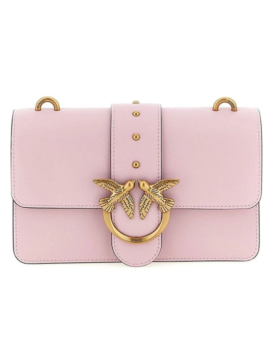 Zdjęcie produktu Pinko Skórzana torebka w kolorze jasnoróżowym - 21 x 13 x 7 cm rozmiar: onesize