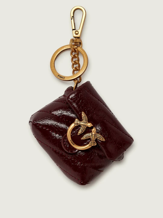 Zdjęcie produktu Pinko Skórzane etui na słuchawki AIRPODS LOVE PUFF bordowy