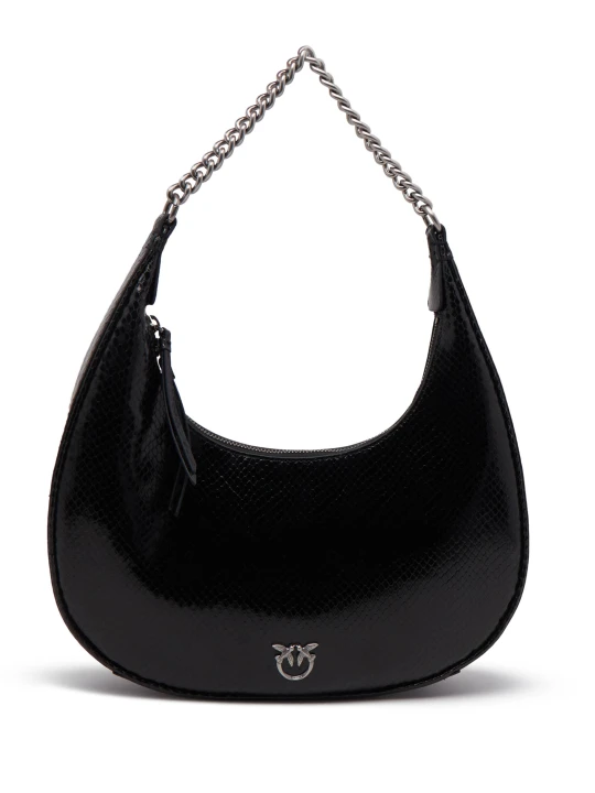 Zdjęcie produktu Pinko Skórzane hobo BRIOCHE CLASSIC czarny