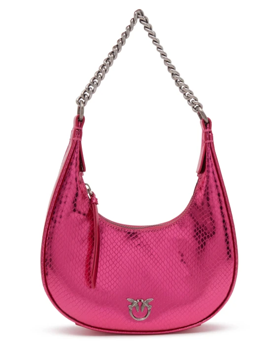 Zdjęcie produktu Pinko Skórzane hobo BRIOCHE HOBO MINI PELLE LAMINA