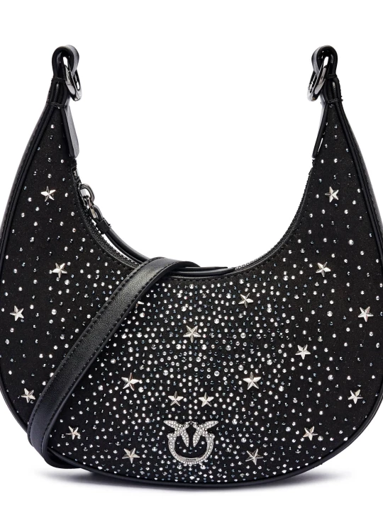 Zdjęcie produktu Pinko Skórzane hobo BRIOCHE MINI czarny
