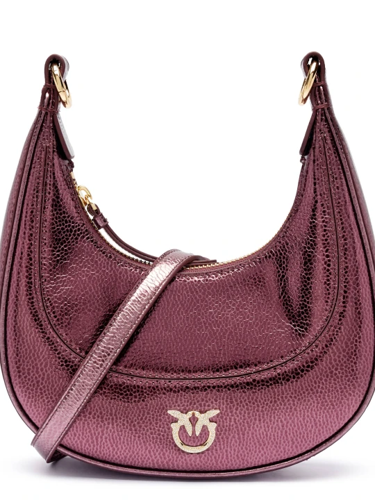 Zdjęcie produktu Pinko Skórzane hobo BRIOCHE MINI fioletowy