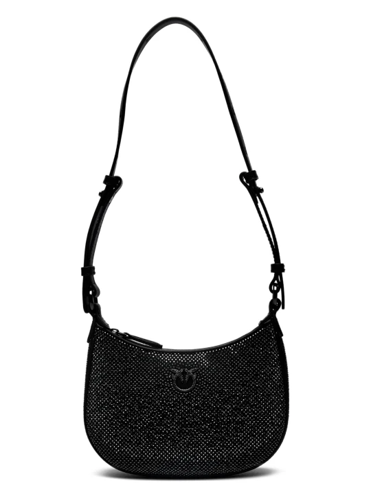 Zdjęcie produktu Pinko Skórzane hobo Half Moon Baby czarny