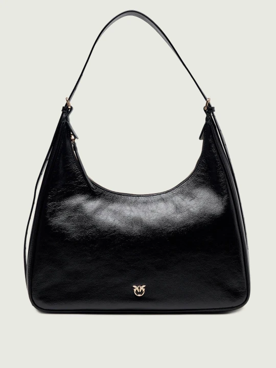 Zdjęcie produktu Pinko Skórzane hobo Miss Classic czarny