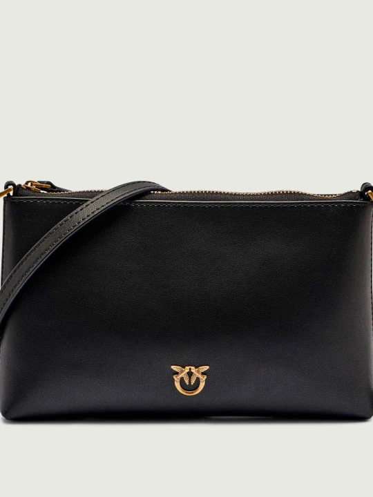 Zdjęcie produktu Pinko Skórzana kopertówka Flat Horizontal Mini czarny