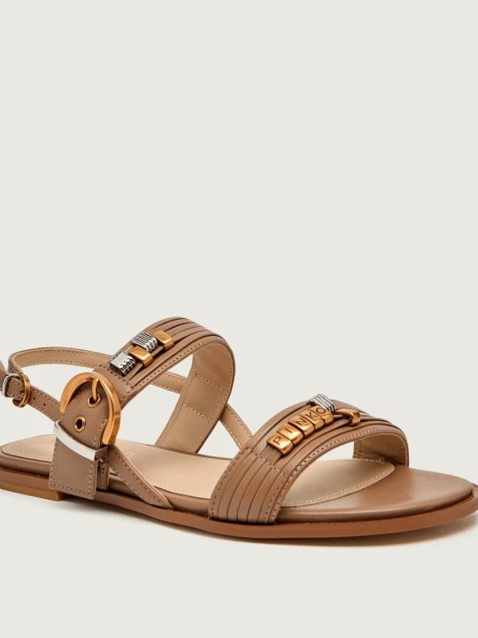 Zdjęcie produktu Pinko Skórzane sandały MILLY 08 beżowy