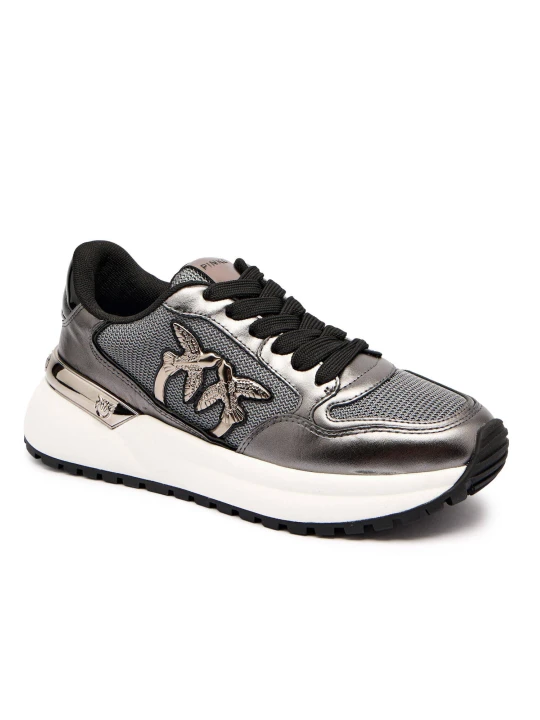 Zdjęcie produktu Pinko Skórzane sneakersy GEM 07 grafitowy