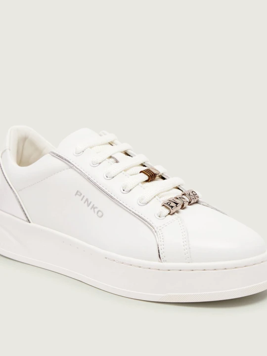Zdjęcie produktu Pinko Skórzane sneakersy IRIS 01 biały