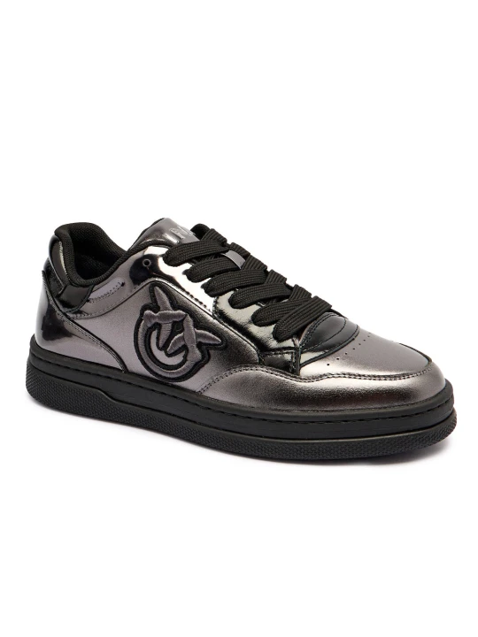 Zdjęcie produktu Pinko Skórzane sneakersy MANDY 11 gunmetal