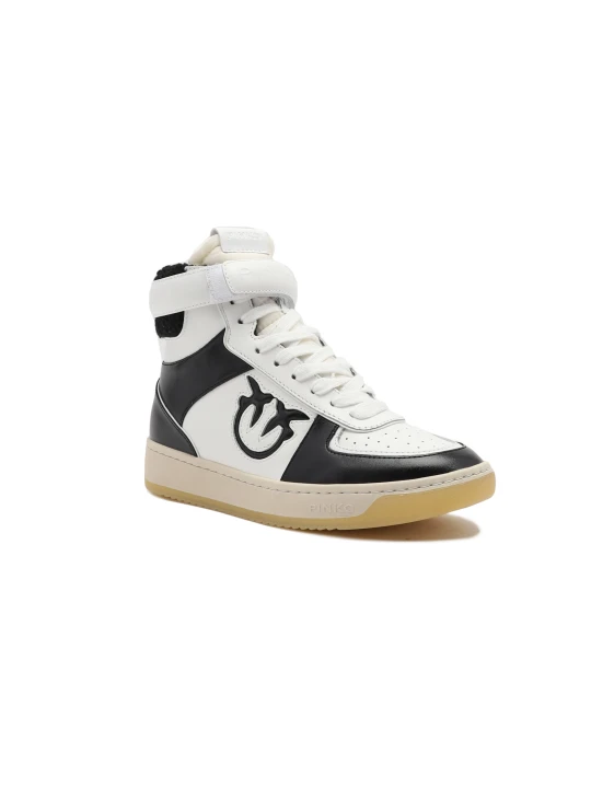 Zdjęcie produktu Pinko Skórzane sneakersy Midi Basket biały