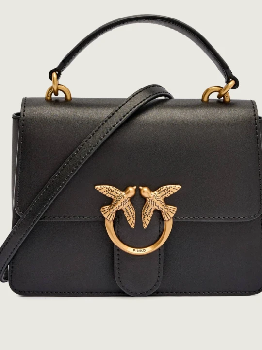 Zdjęcie produktu Pinko Skórzany kuferek Love One Mini czarny