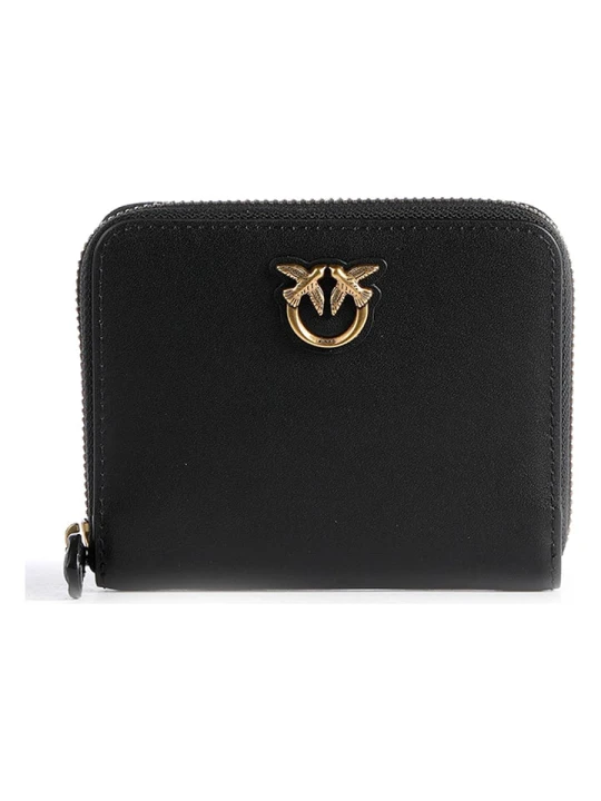 Zdjęcie produktu Pinko Skórzany portfel w kolorze czarnym - 13 x 10 x 2 cm rozmiar: onesize