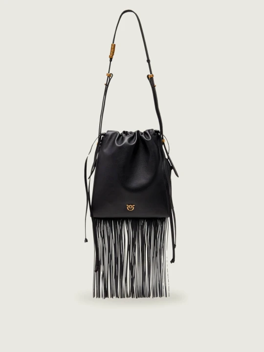 Zdjęcie produktu Pinko Skórzany worek SLOUCHY MINI czarny