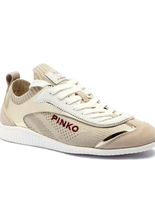 Zdjęcie produktu Pinko Sneakersy Reby 03 | z dodatkiem skóry beżowy
