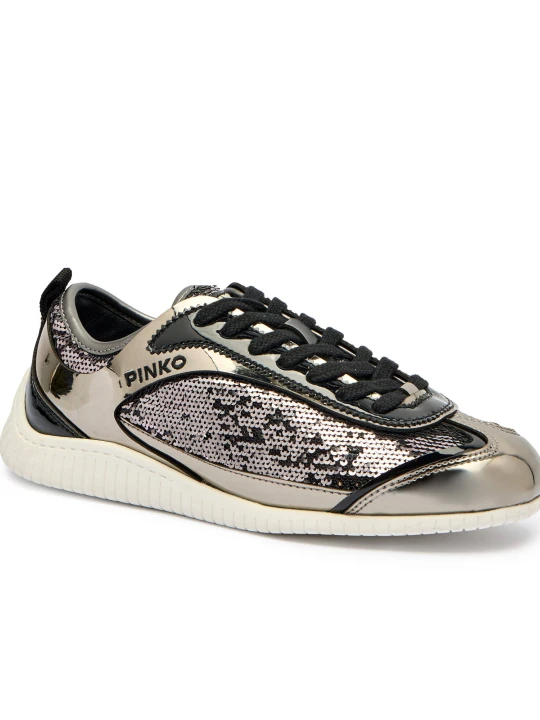 Zdjęcie produktu Pinko Sneakersy REBY 10 | z dodatkiem skóry srebrny