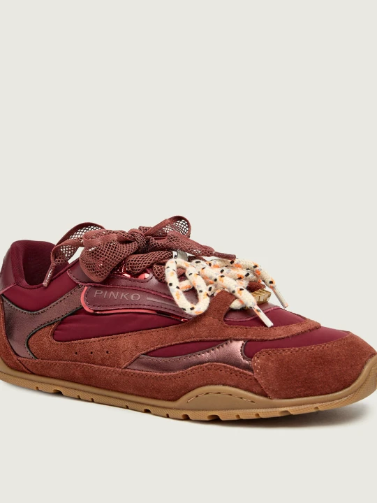 Zdjęcie produktu Pinko Sneakersy Yulia 01 | zamsz bordowy