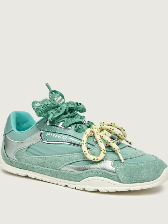 Zdjęcie produktu Pinko Sneakersy YULIA 01 | zamsz miętowy