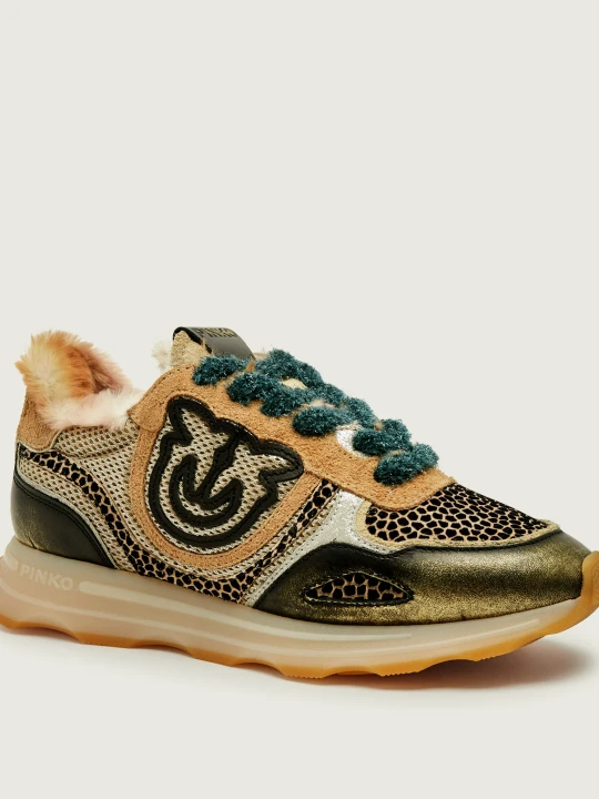 Zdjęcie produktu Pinko Sneakersy Zoe 12 | shearling | zamsz | z dodatkiem skóry