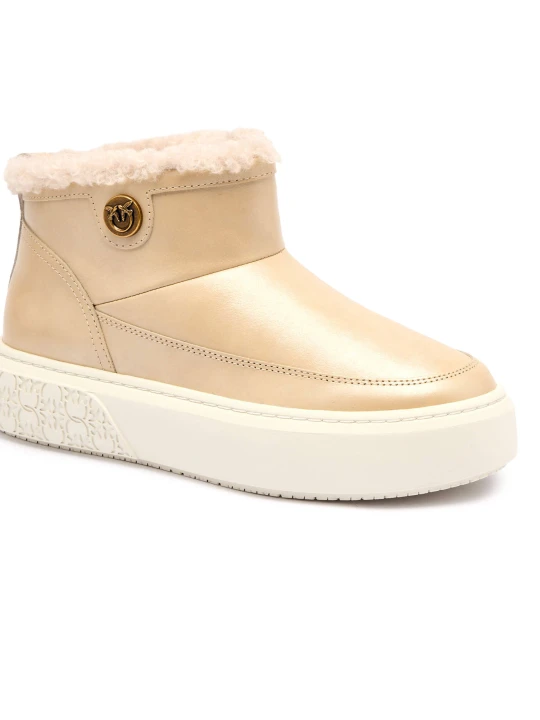 Zdjęcie produktu Pinko Śniegowce Yoko 22 | shearling beżowy