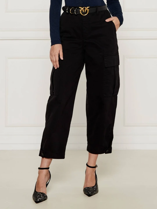 Zdjęcie produktu Pinko Spodnie cargo SONATA | Loose fit czarny