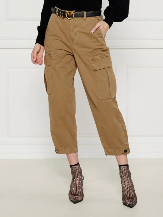 Zdjęcie produktu Pinko Spodnie cargo SONATA | Loose fit brązowy