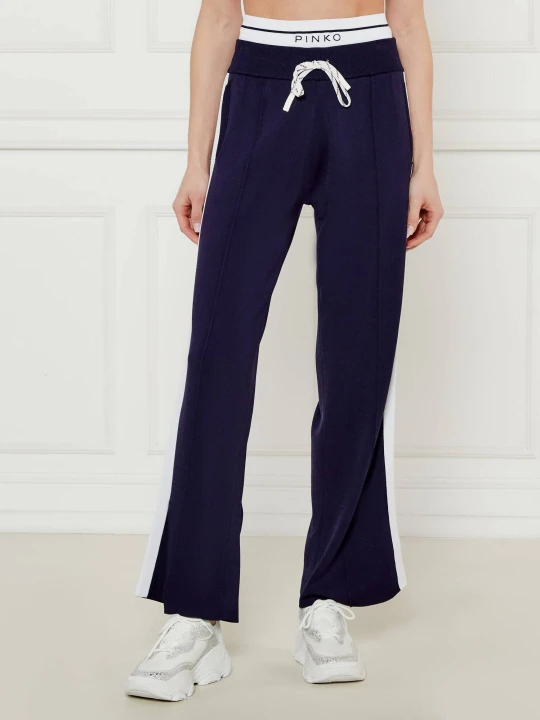 Zdjęcie produktu Pinko Spodnie dresowe MARSICANO | Regular Fit | pique granatowy