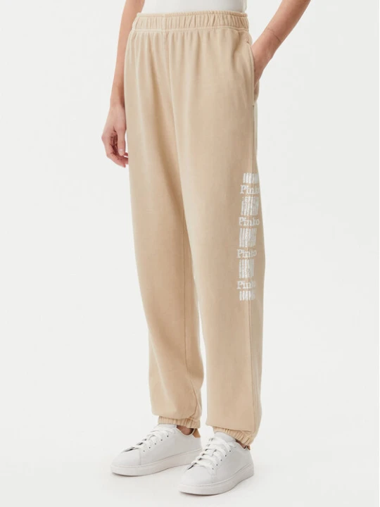 Zdjęcie produktu PINKO Spodnie dresowe Plumcake 104790 A2CV Beżowy Regular Fit