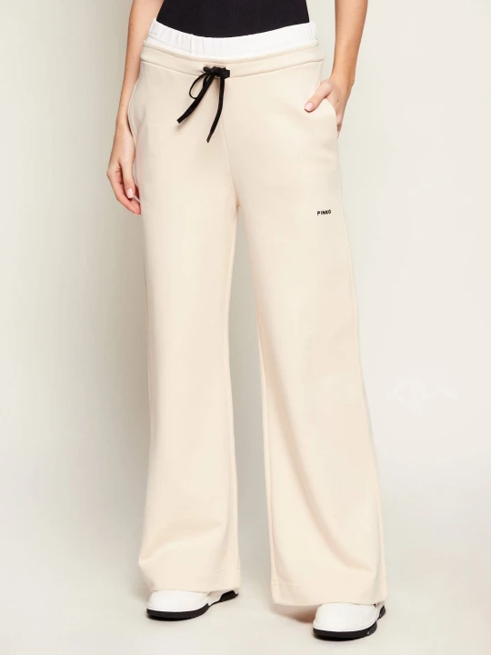 Zdjęcie produktu Pinko Spodnie dresowe | Relaxed fit beżowy