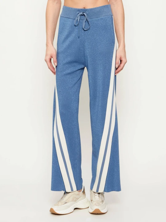 Zdjęcie produktu Pinko Spodnie dzianinowe Tormenta | Relaxed fit niebieski