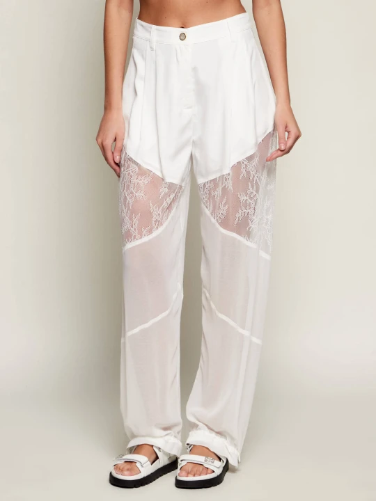 Zdjęcie produktu Pinko Spodnie NACY | Loose fit biały