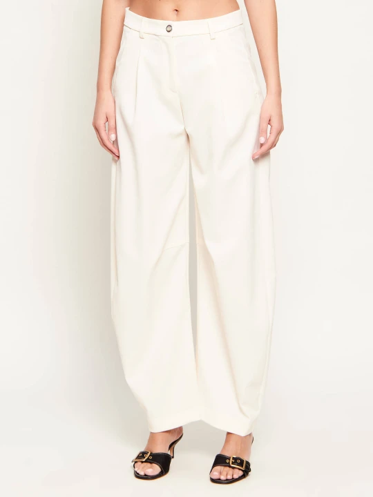 Zdjęcie produktu Pinko Spodnie RACHEL | Relaxed fit kremowy