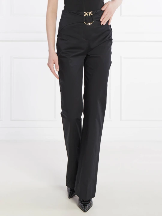 Zdjęcie produktu Pinko Spodnie z paskiem | flare fit | high waist czarny