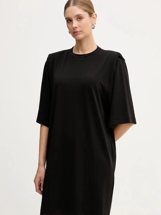 Zdjęcie produktu Pinko sukienka oversize z acetatem czarny