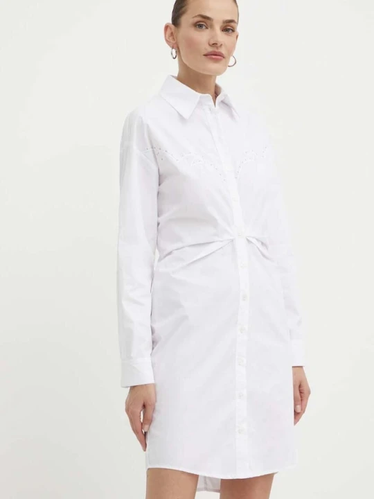 Zdjęcie produktu Pinko sukienka bawełniana biały